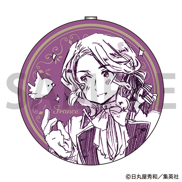 マカロン型コンパクトミラー